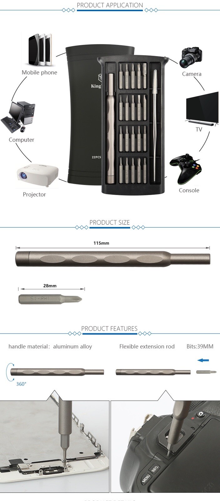 Repair Tool Kit for Xbox One Console, Xbox One X Console, Xbox Controller Switch