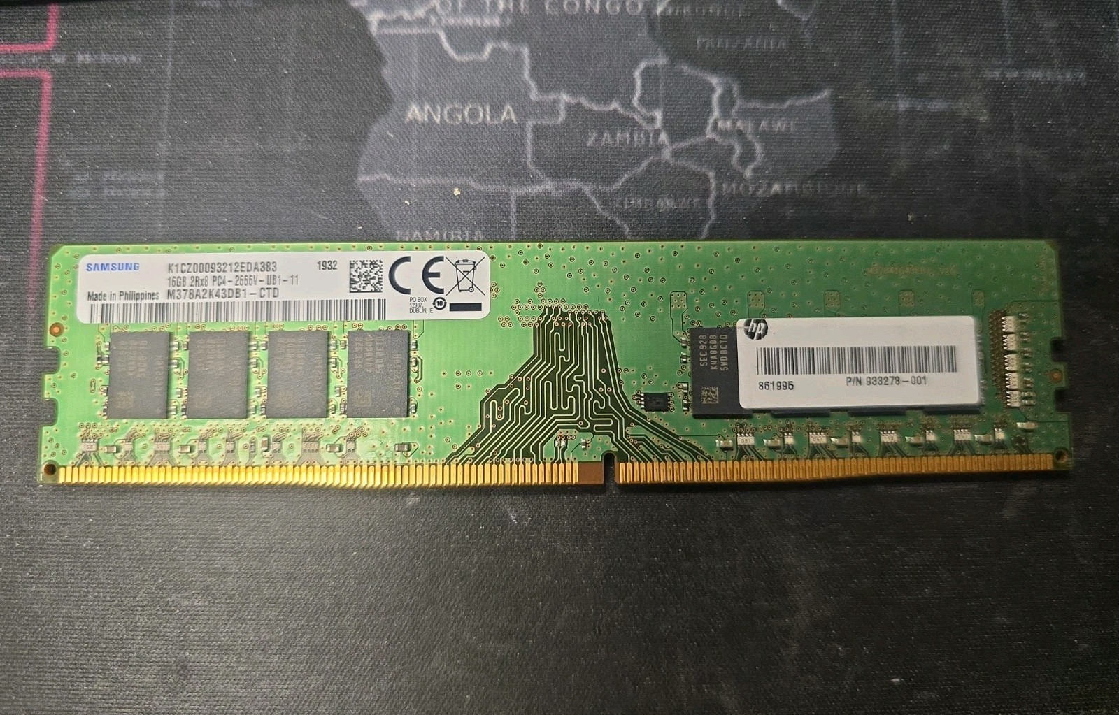 SAMSUNG 16GB (1x16GB) DDR4-2666 PC4-21300 M378A2K43CB1-CTD