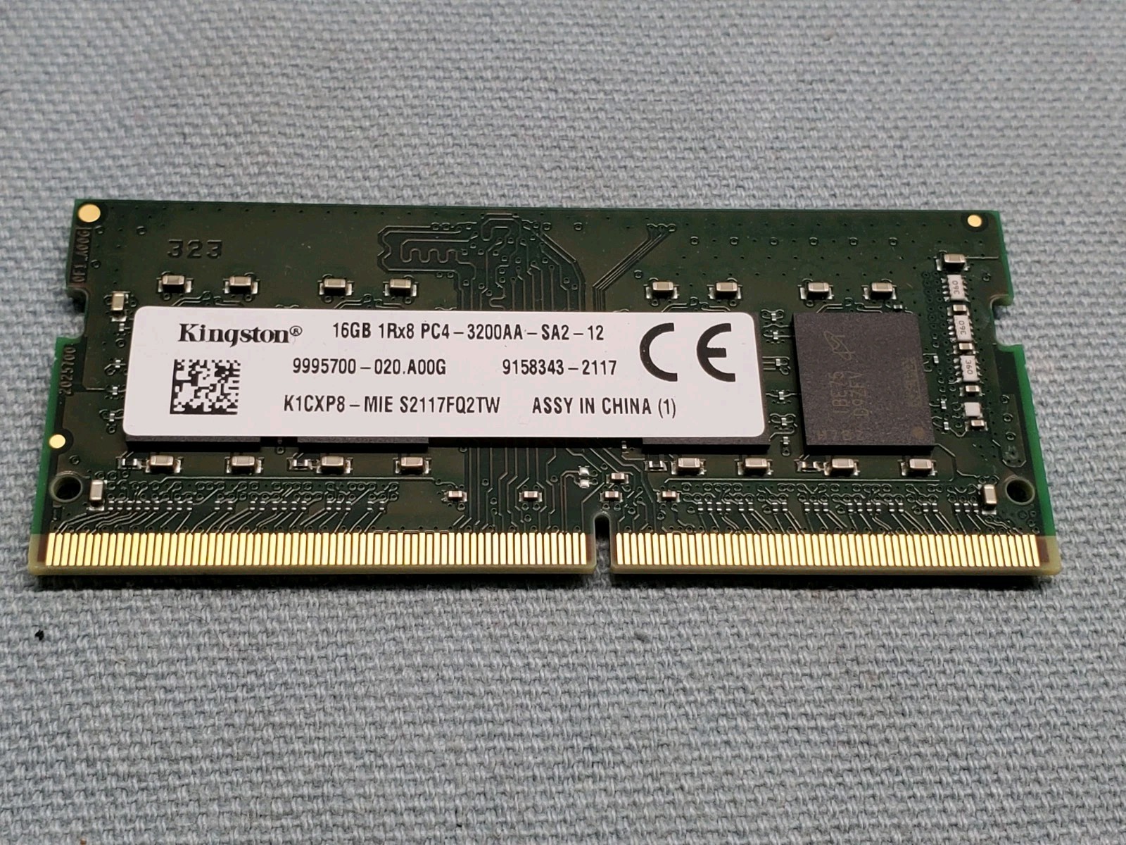 Kingston 16GB PC4-3200AA DDR4 3200MHz K1CXP8-MIE Laptop RAM #2751