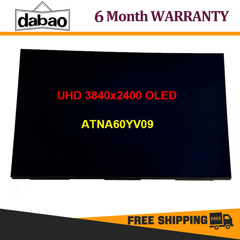 16.0″ OLED display 4K UHD 3840×2400 Non-Touch screen 40PIN ATNA60YV09