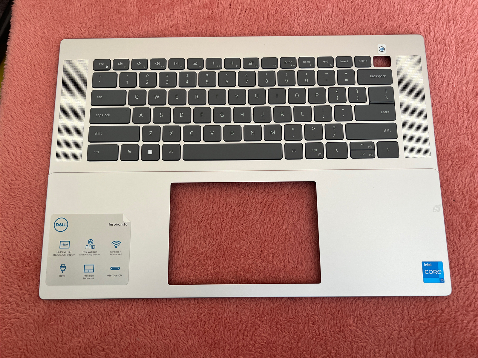 Dell Inspiron 16 5625 Laptop Palmrest with Backlit Keyboard HJ5PC 0HJ5PC S1
