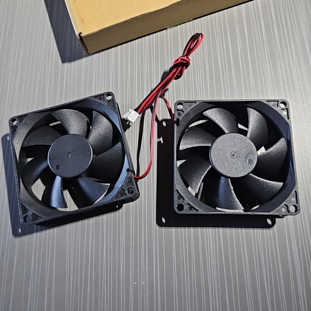 2-Pack HK 80155B Wantat, DC 5V Brushless Fan, Dual Ball Bearing, 2 Pin