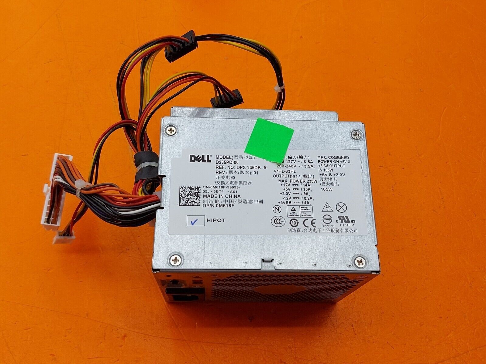 ⭐⭐⭐⭐⭐ Desktop PC Power Supply Dell D235PD-00 235W