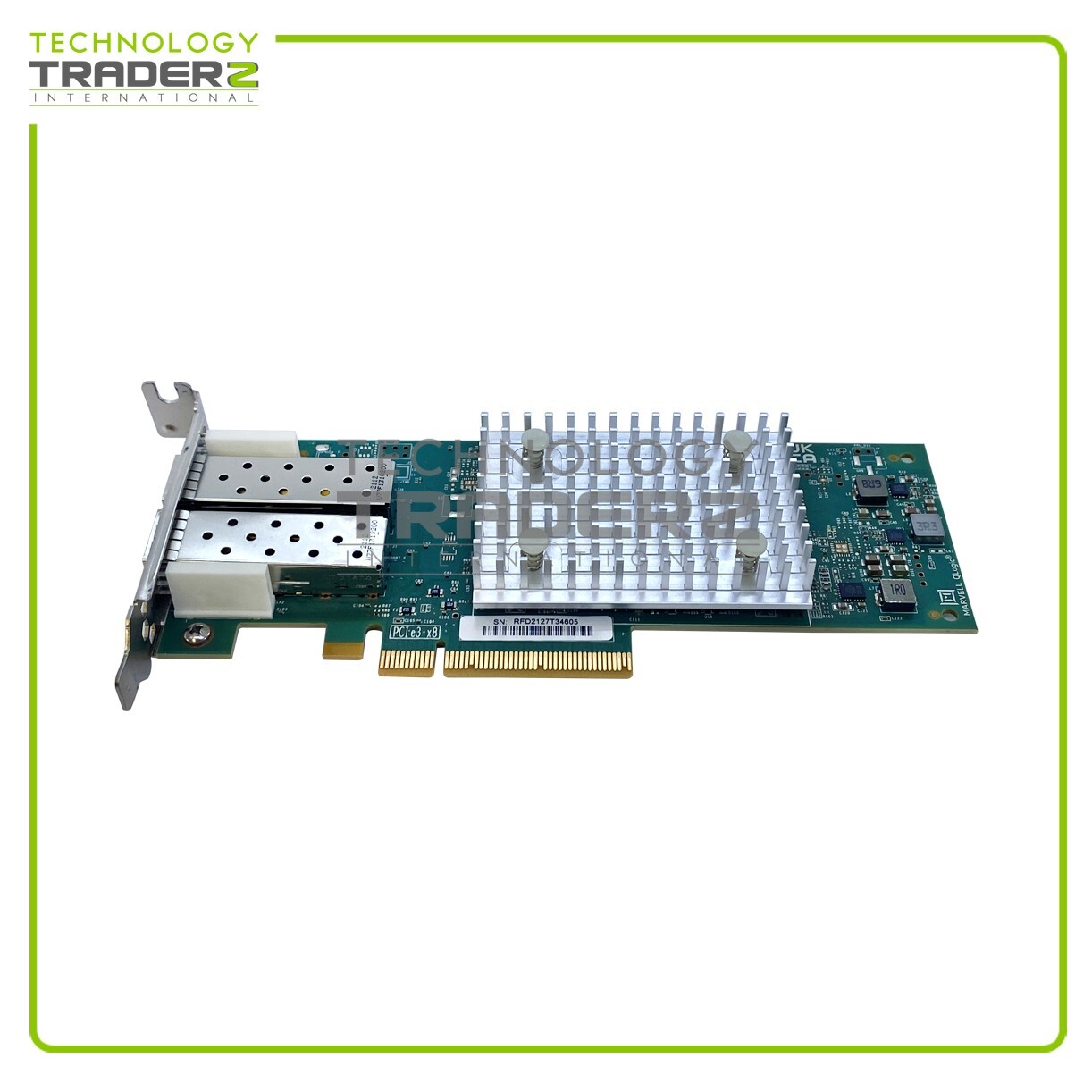 TCK3G Dell Qlogic Dual-Ports 16Gbps PCI-E 3.0 FC SFP Host Bus Adapter 0TCK3G