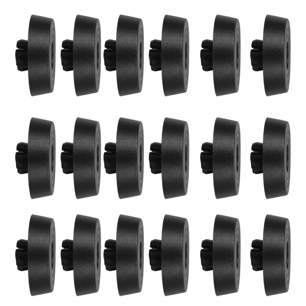20Pcs Black Plastic Pc Case Feet Risers with Anti Scratch Pads for Home Use