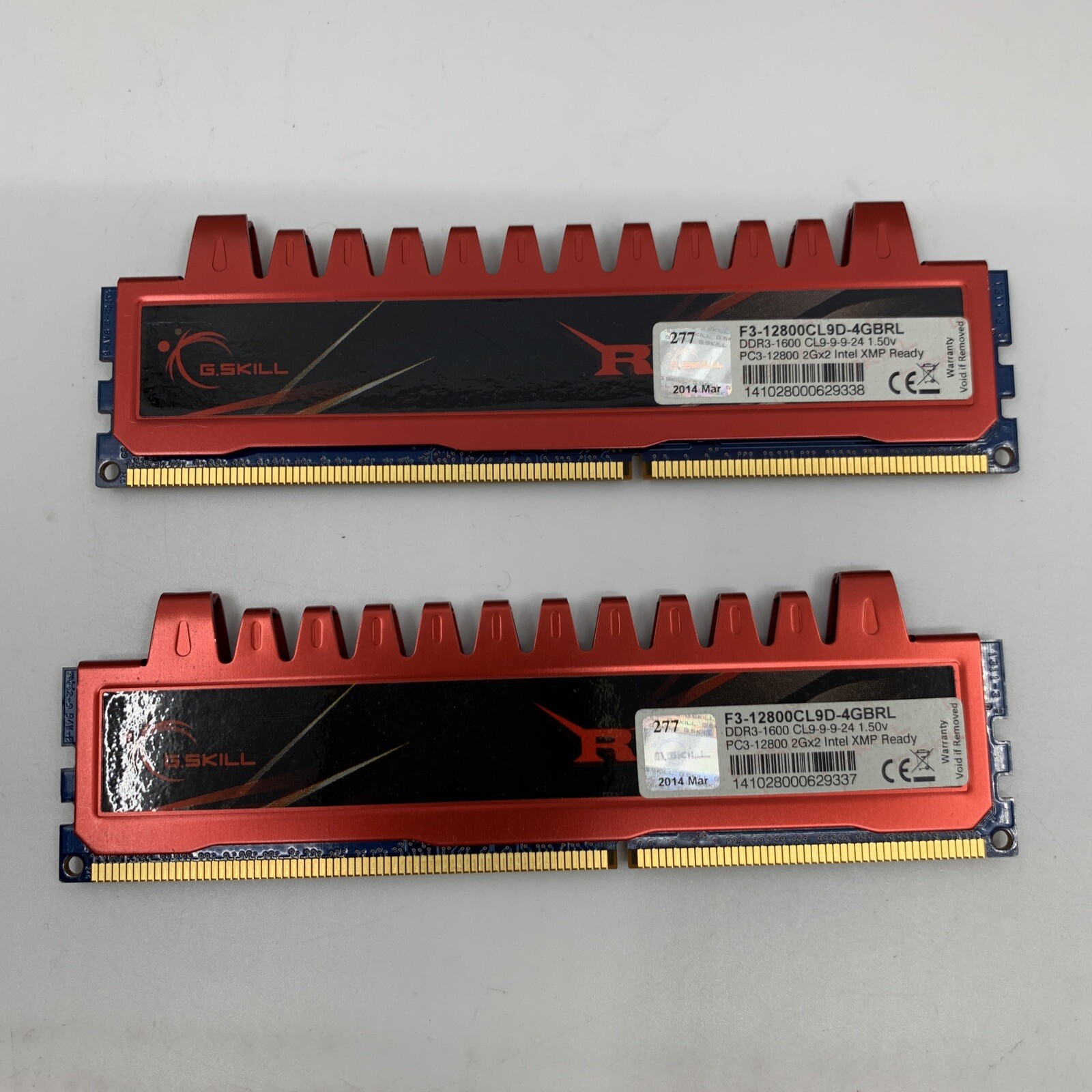 LOT OF 2 USED G.Skill PC3-12800 (DDR3-1600) 2GB M#4