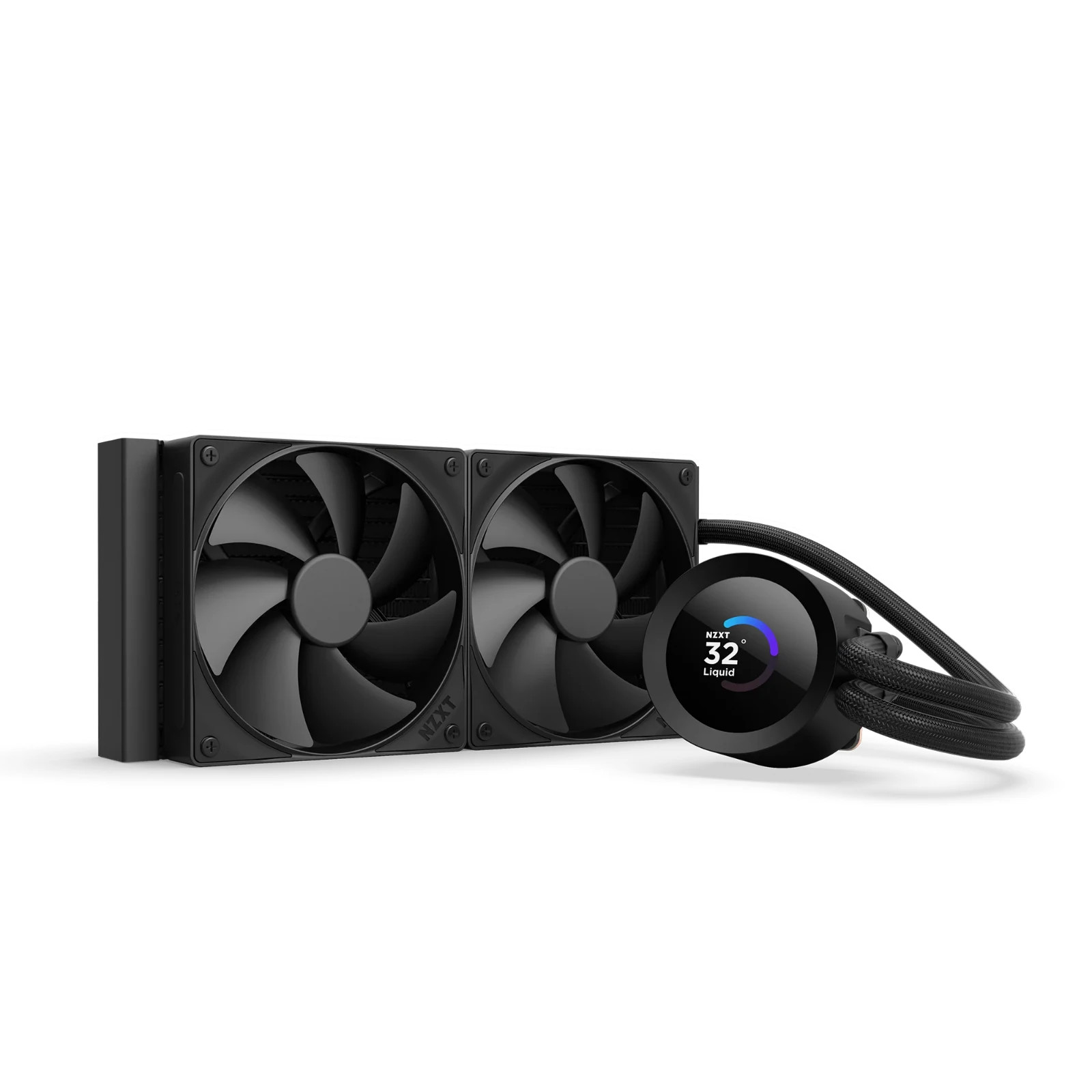NZXT Kraken 240 2x120mm AiO Liquid CPU Cooler – Matte Black