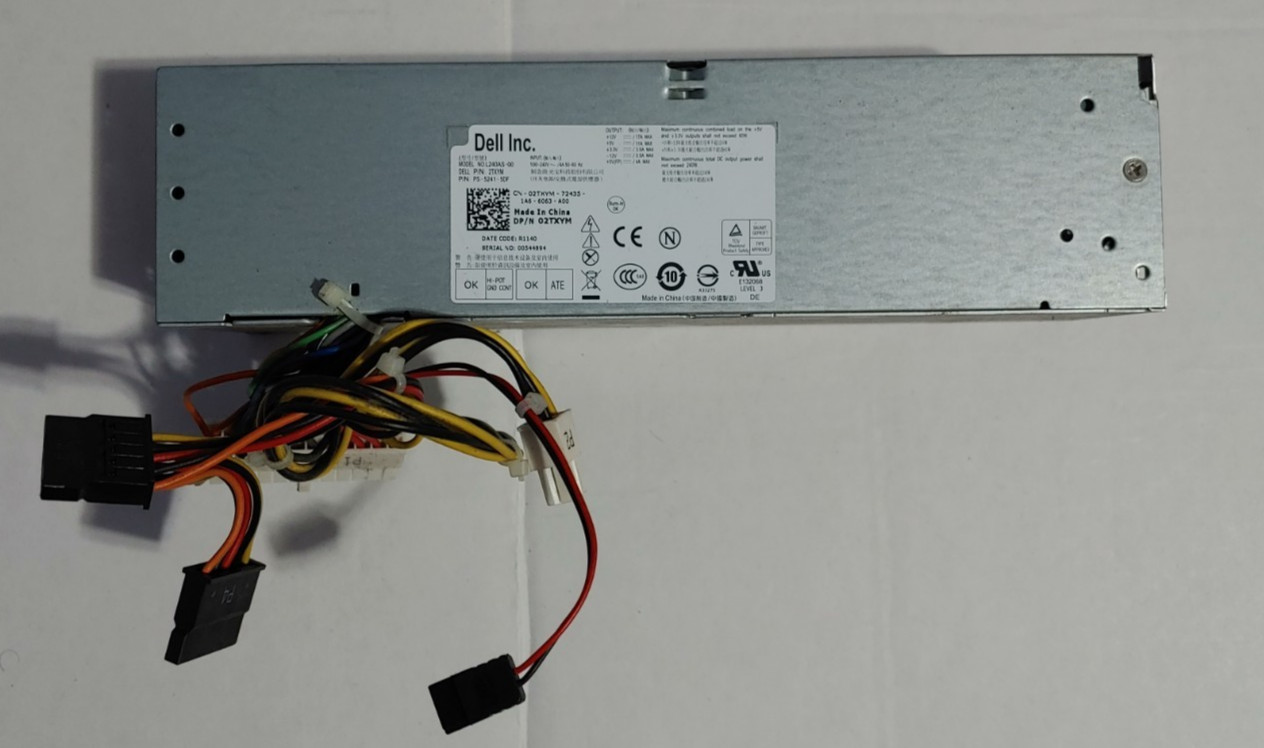 Dell OptiPlex 240W L240AS-00 Power Supply DP/N 02TXYM,2TXYM