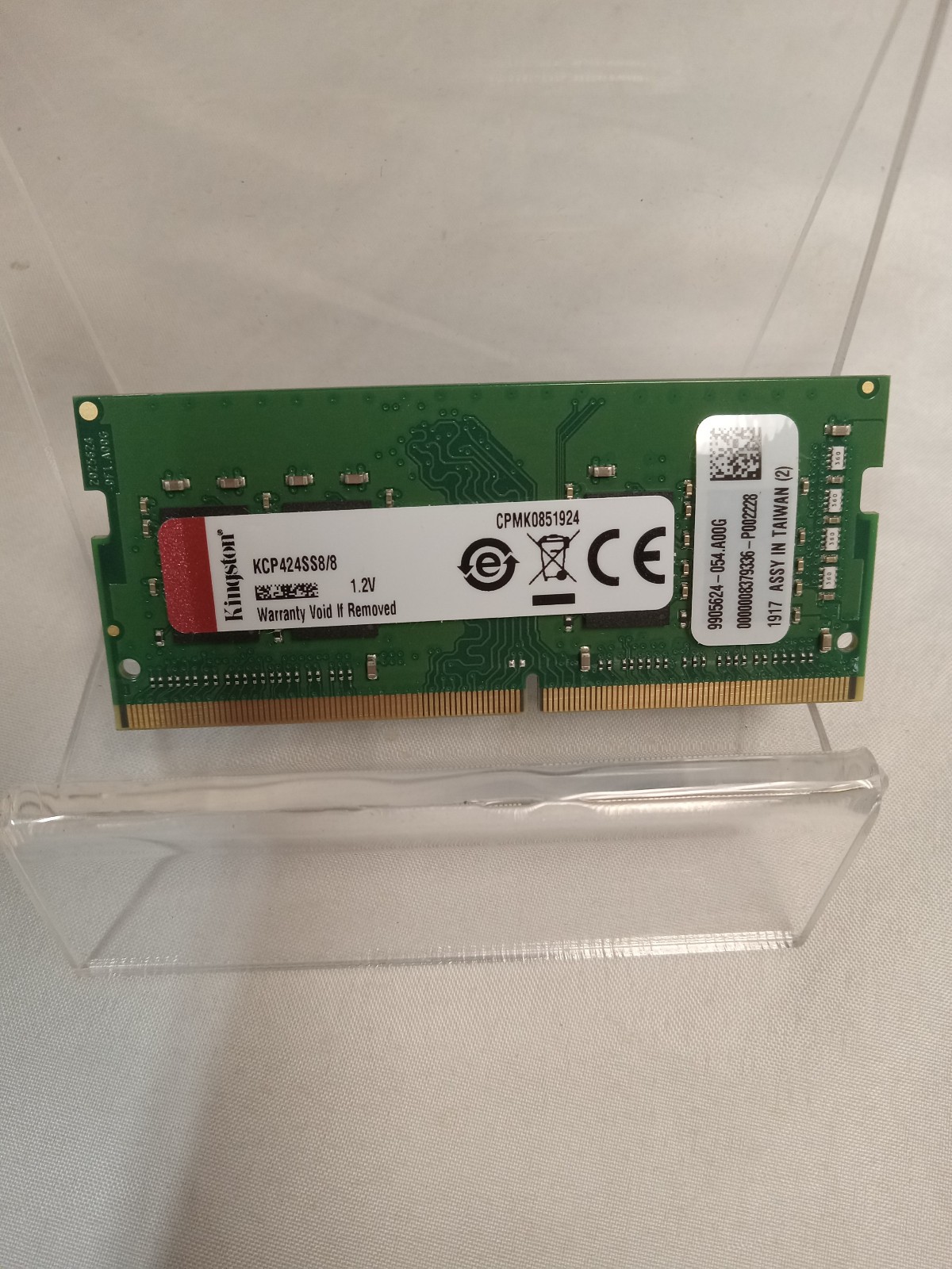 Kingston 8GB PC4-19200 DDR4 2400MHz 260Pin SODIMM SDRAM KCP424SS8/8