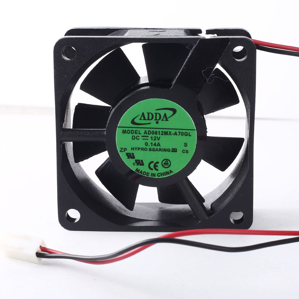 1pc ADDA AD0612MX-A70GL DC 12V 0.14A 60*60*25MM 6025 HYPRO bearing cooling fan