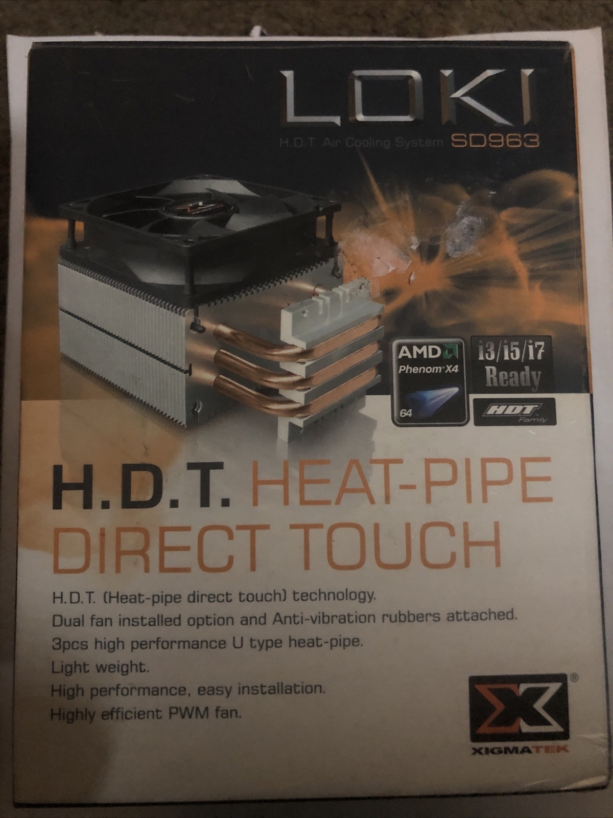 XIGMATEK LOKI SD963 92mm HYPRO Bearing CPU Cooler