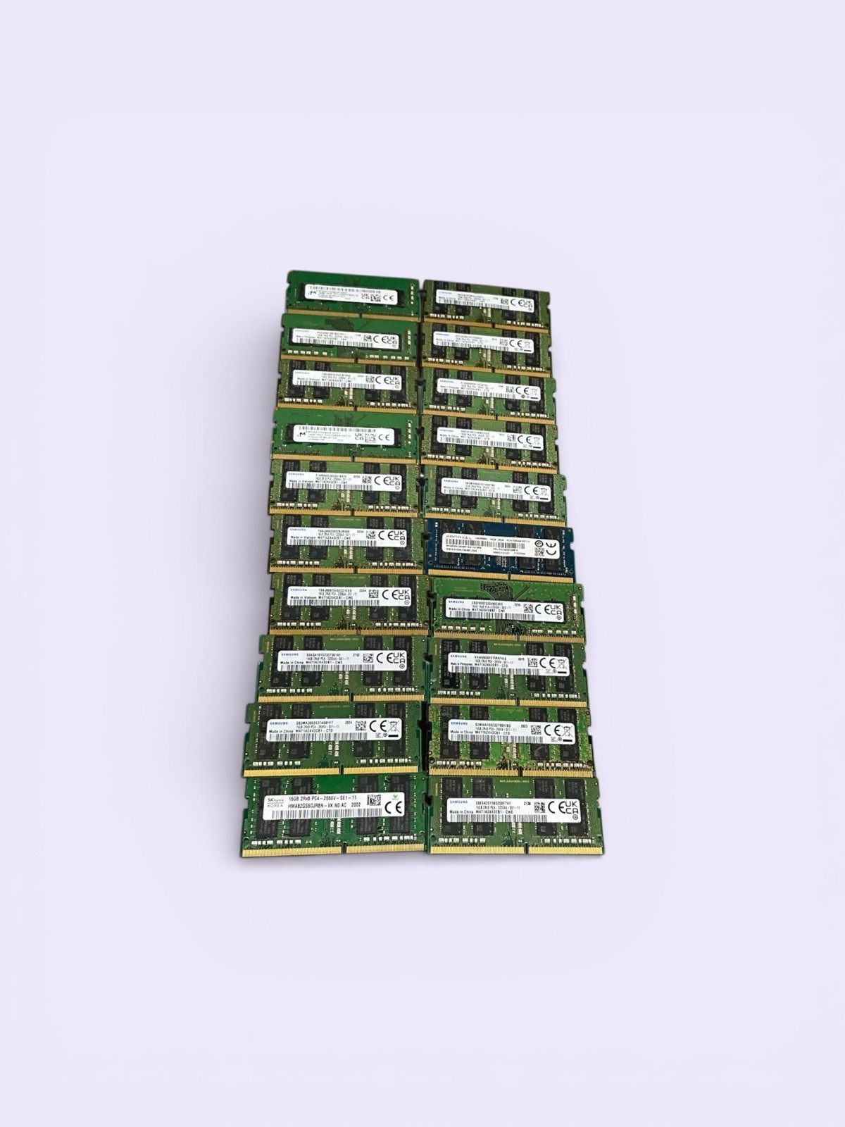 8GB DDR4 SoDimm Laptop Ram Mixed Brands And Mixed Speeds Lot 20