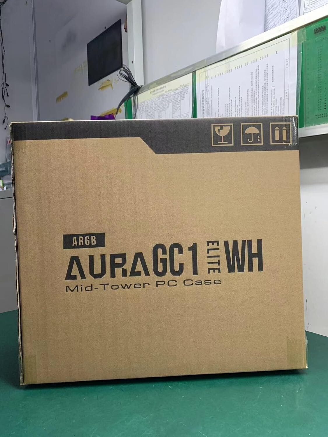 Compact GAMDIAS AURA GC1 ELITE ATX Case – Elegant White with ARGB Lighting