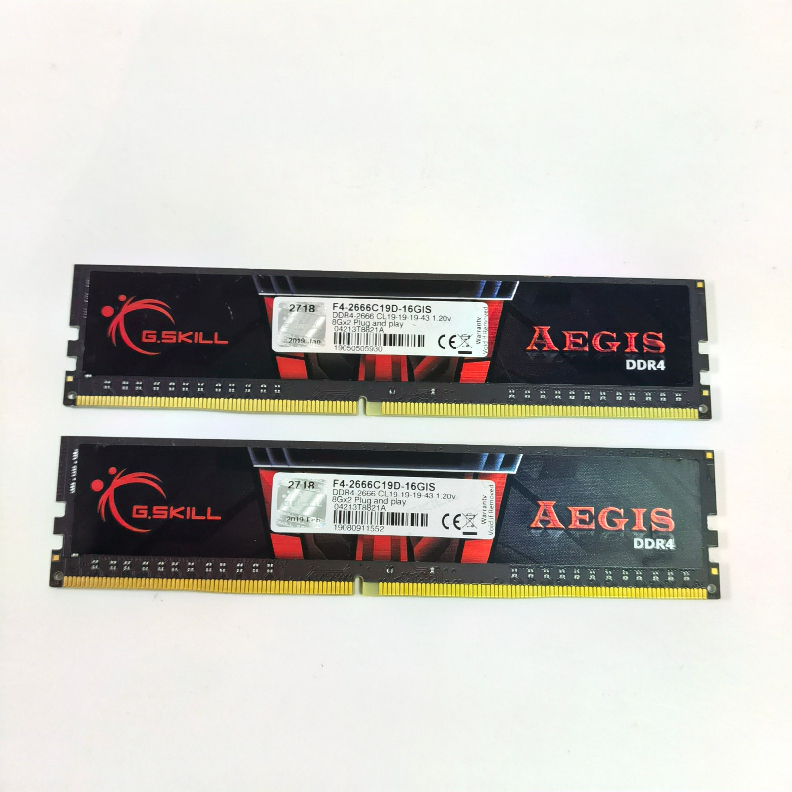 G.SKILL Aegis 16GB (2 x 8GB) DDR4-2666MHz RAM memory kit – US Seller