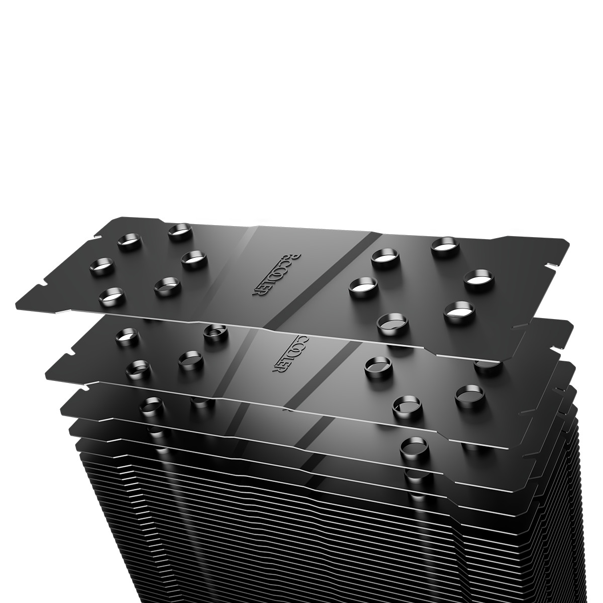 PcCooler K6 BK High Performance CPU Cooler Aluminum 130 mm Luxury Black