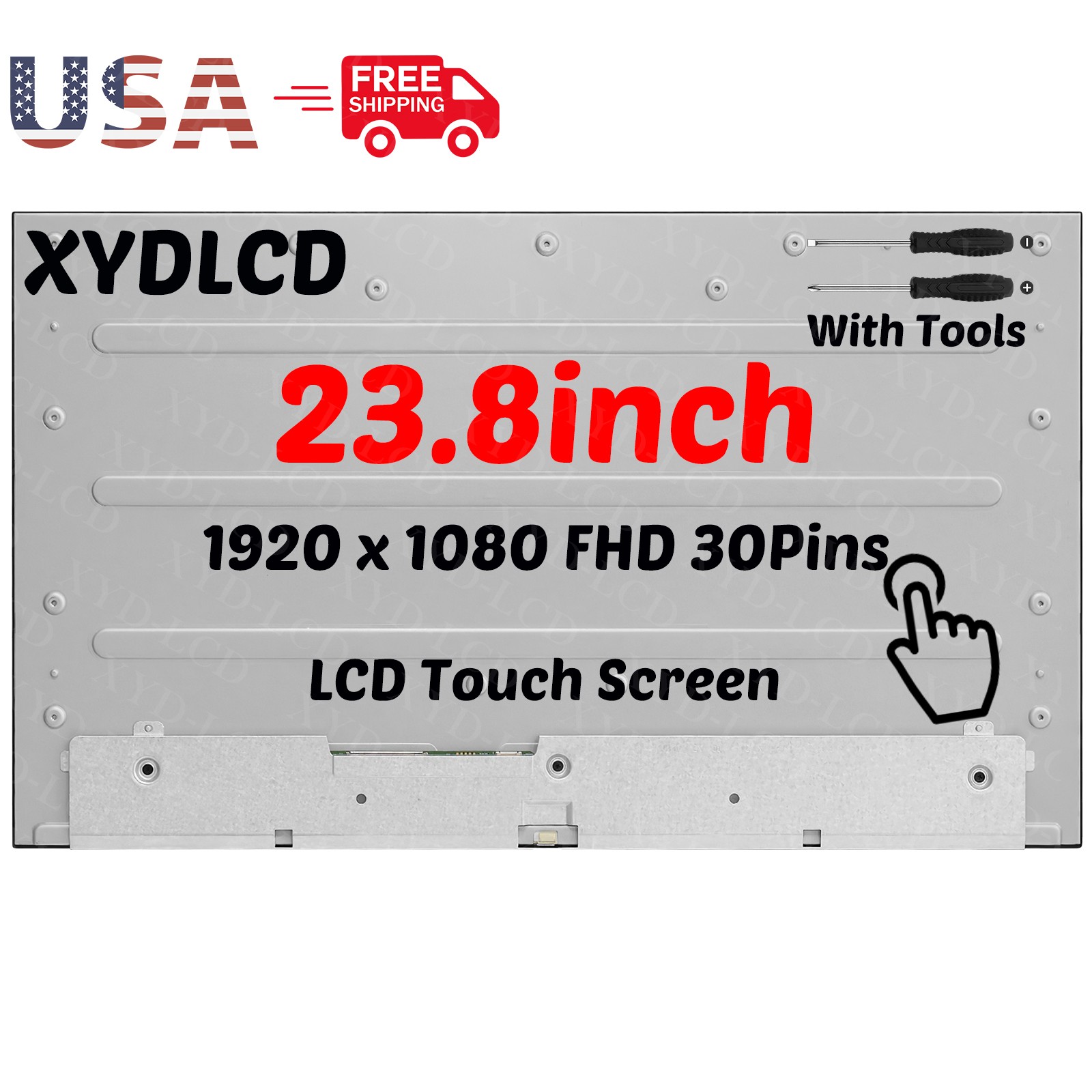 24″ for HP 24-CR0070D 24-CR0070NK All-in-One LCD Touch Screen Panel Replacement