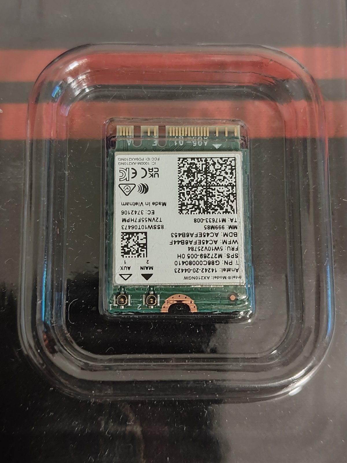 Intel AX210NGW Wi-Fi 6E M.2 2230 Card Bluetooth 5.3 Lenovo FRU 5W10V25784 Kit