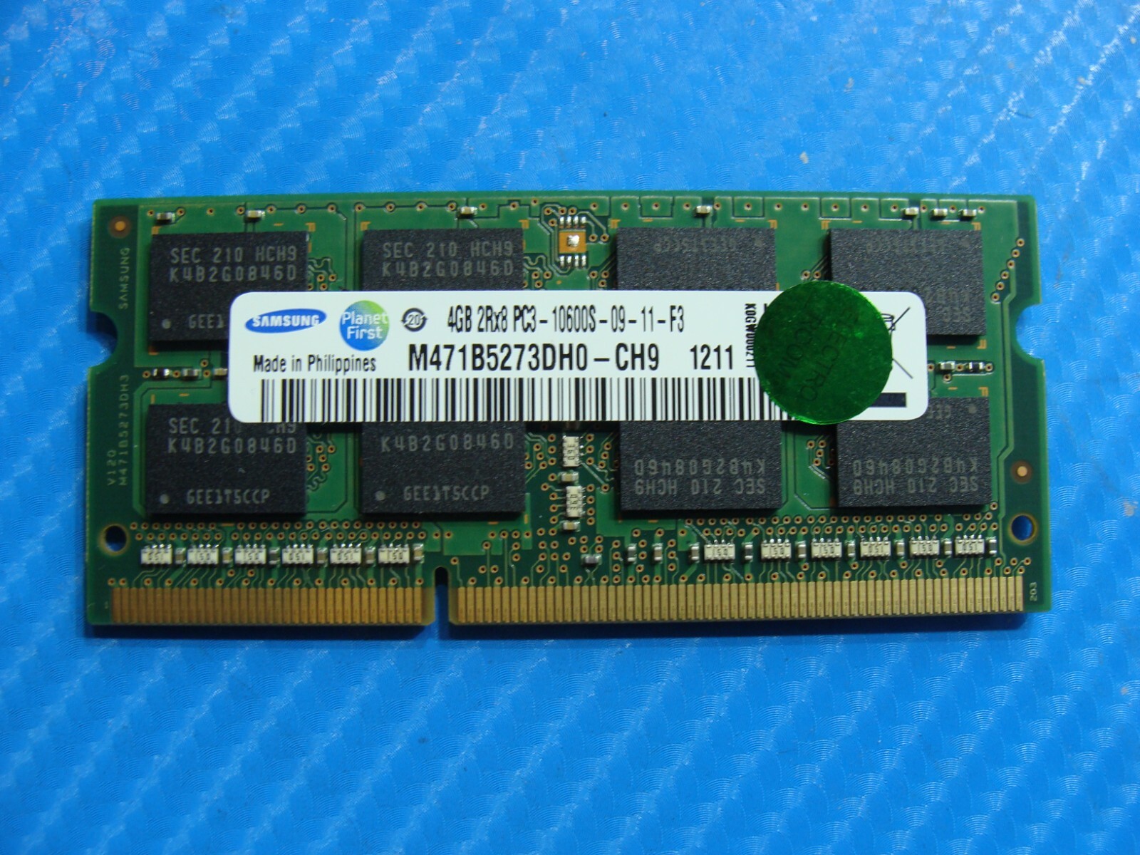 Asus U56E-BAL7 Samsung 4GB 2Rx8 PC3-10600S Memory RAM SO-DIMM M471B5273DH0-CH9