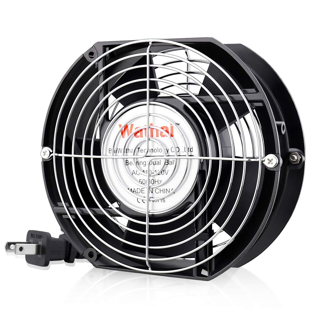AC 110V 120V Axial Fan Big Airflow High Speed Dual Ball 172mm x 150mm x 51mm