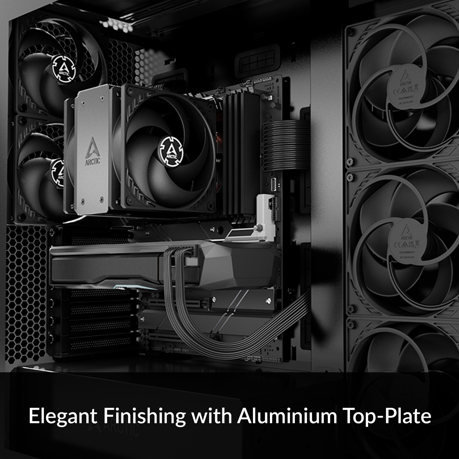 ARCTIC Freezer 36 BLACK Single Tower PC CPU Cooler 200-1800 RPM Intel AMD