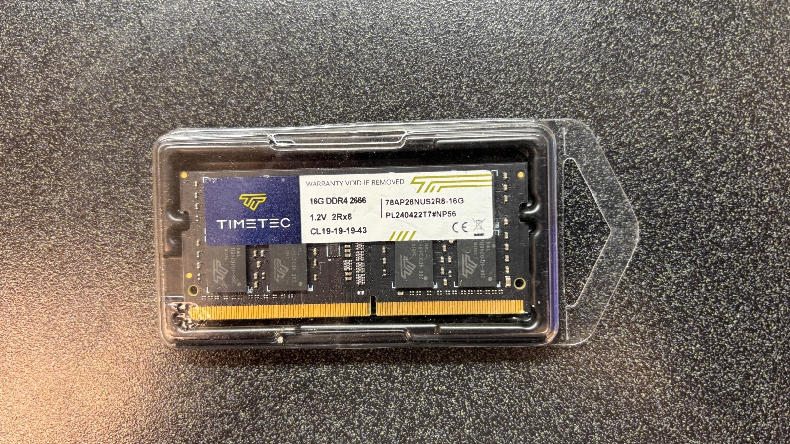 16GB DDR4 2666 (PC4-21300) Memory so-dimm