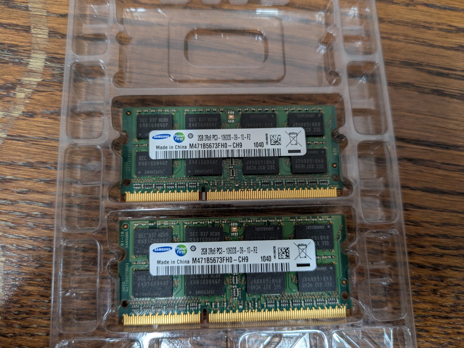 4GB Samsung 2 x 2GB 2Rx8 PC3-10600S-09-10-F2 Laptop Memory RAM M471B5673FH0-CH9