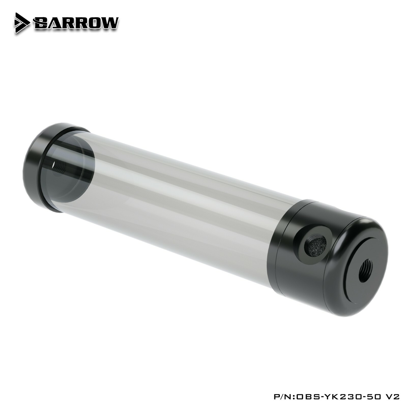 Barrow 50mm x 130mm 180mm 230mm Acrylic Smoke Tube Reservoir for Water Cooling