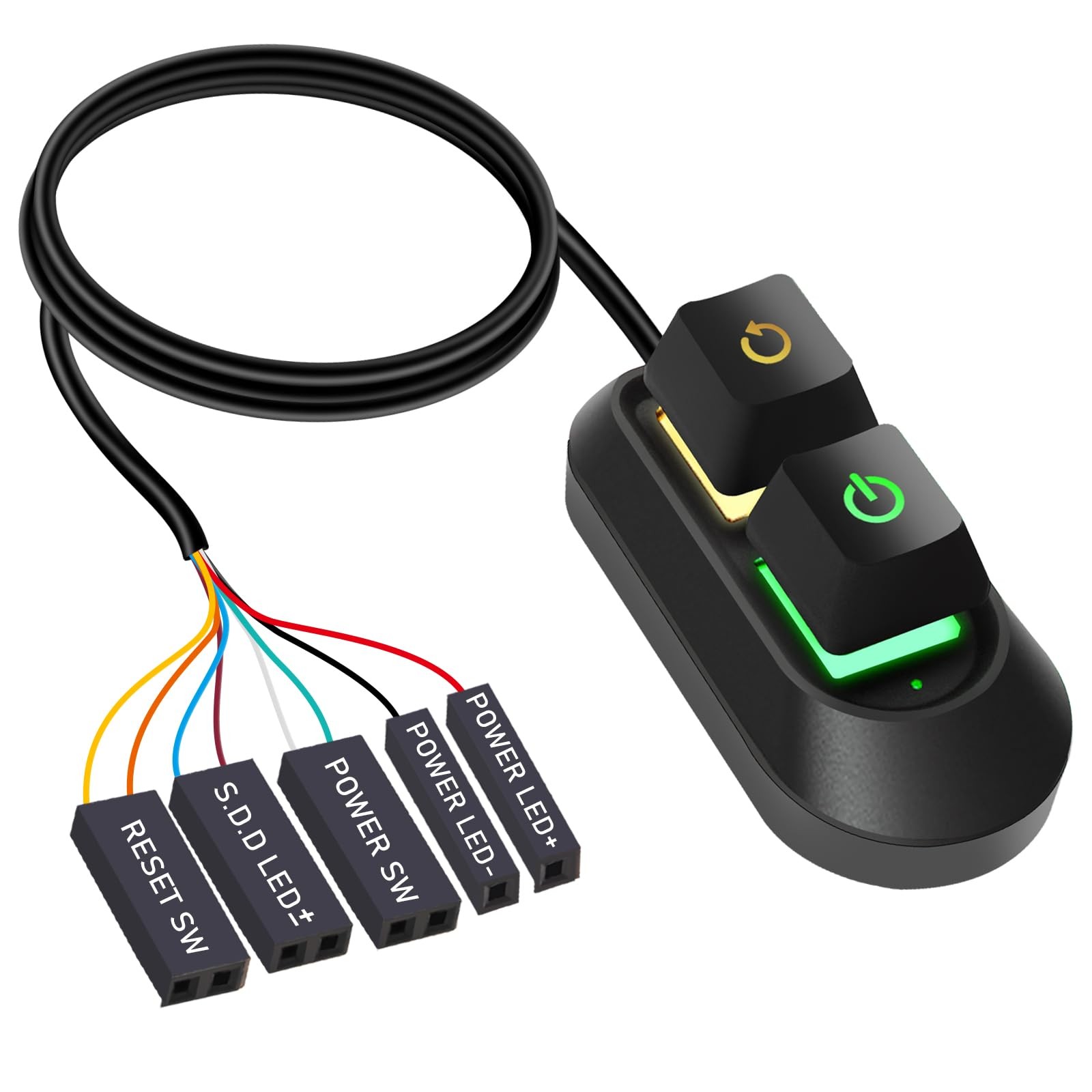 Desktop Computer Power SwitchExternal Remote Start PC Motherboard Power On Of…