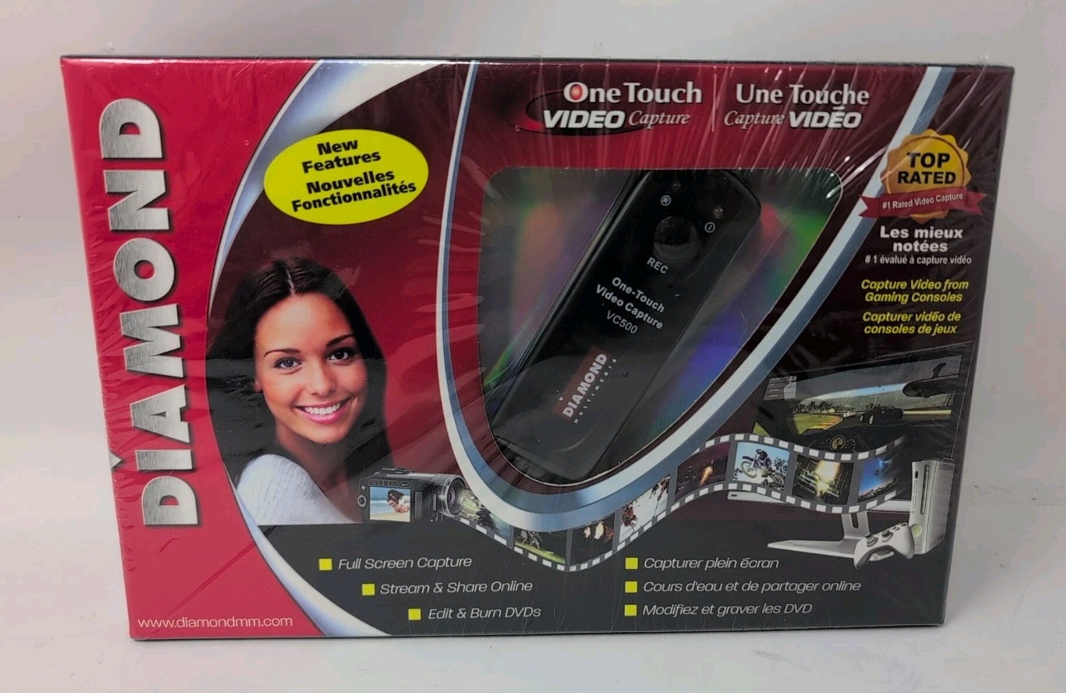 Diamond VC500 USB 2.0 Video Capture – Retro Gaming & VHS to Digital – New in Box