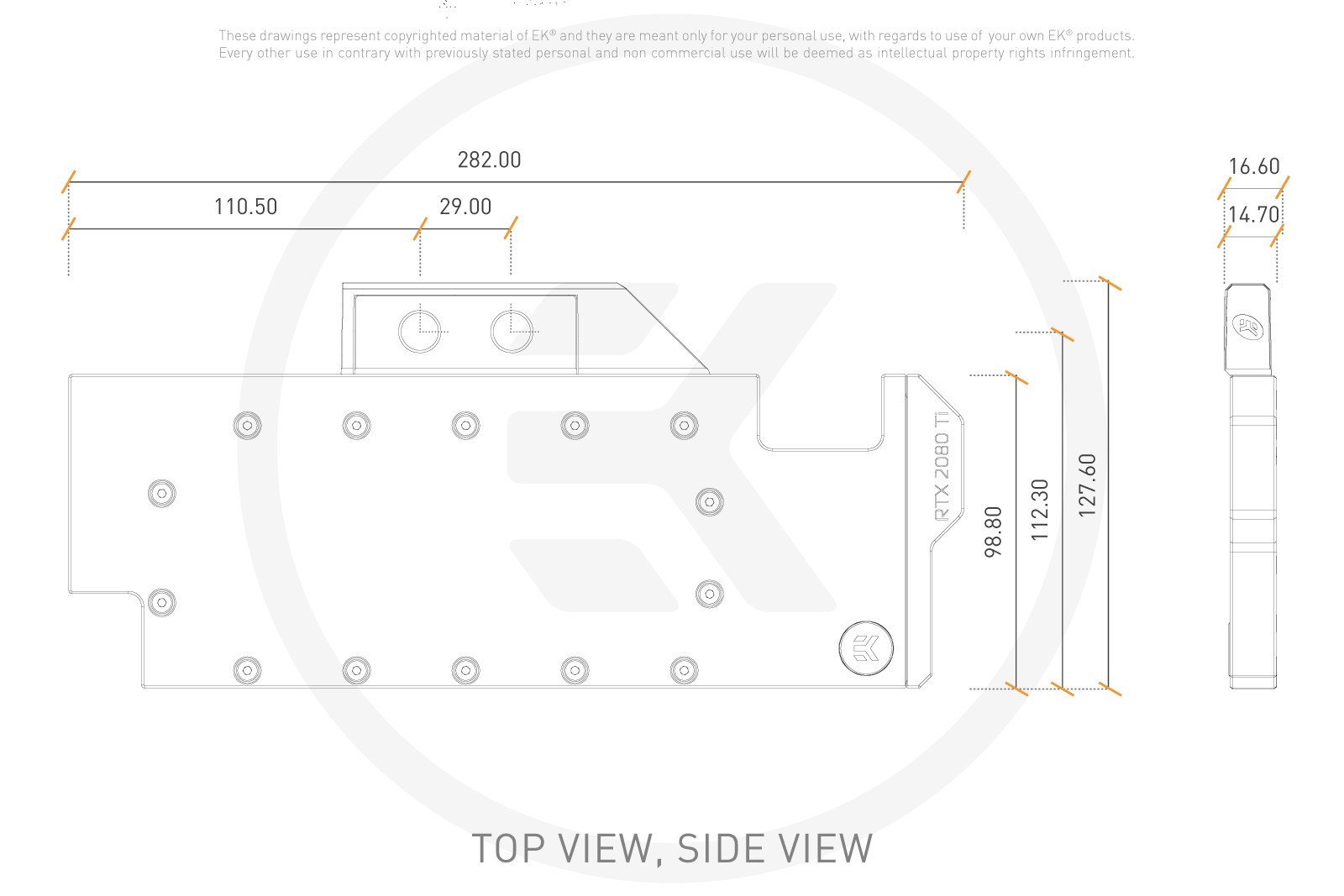 NVIDIA Titan RTX 24GB GPU GDDR6 PCIe 3.0 CUDA with EK-Quantum Vector RE Ti D-RGB