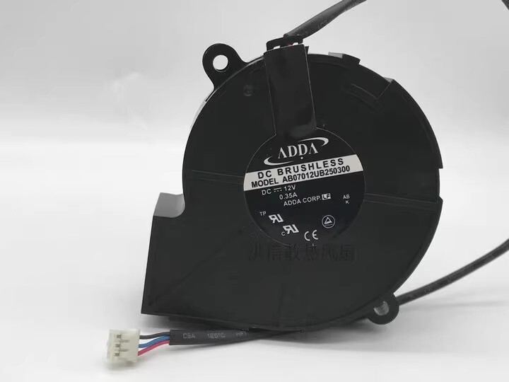 ADDA AB07012UB250300 7025 DC12V 0.35A 70*25MM 3-Pin Projector Turbo Cooling Fan