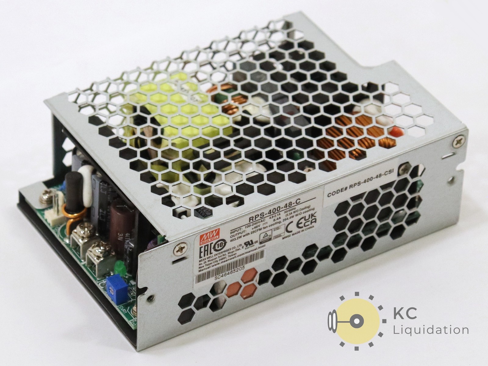 Mean Well 100-240AC 50/60Hz +48V RPS-400-48-C Power Supply
