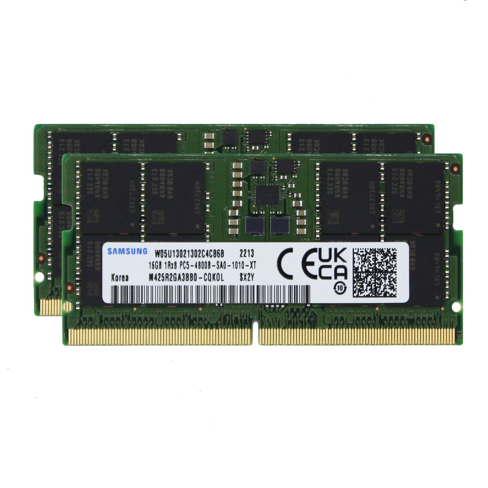 Samsung 2x16GB PC5-38400 DDR5 4800 MHz SODIMM Laptop Memory RAM M425R2GA3BB0-CQK