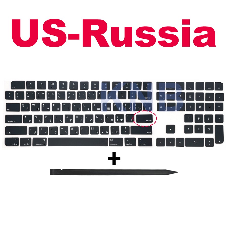 Original New A2520 Keycaps Keys For iMac Magic A2520 Keyboard Repair Black Key
