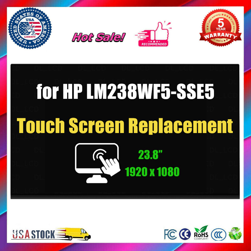 23.8″ for HP LM238WF5-SSE5 Touch Screen Replacement Panel LCD LED Display A+