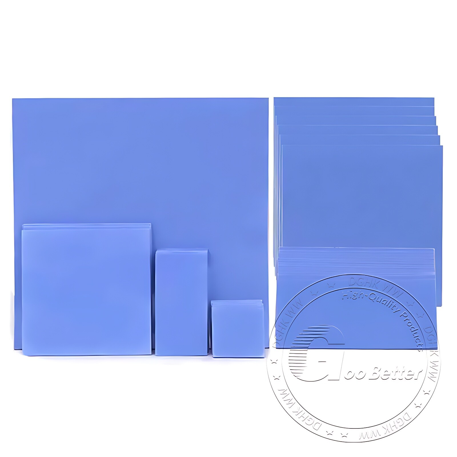 Thermal Conductive Blue Silicone Pad 0.5mm 1mm 1.5mm 2mm 2.5mm 3mm Thickness