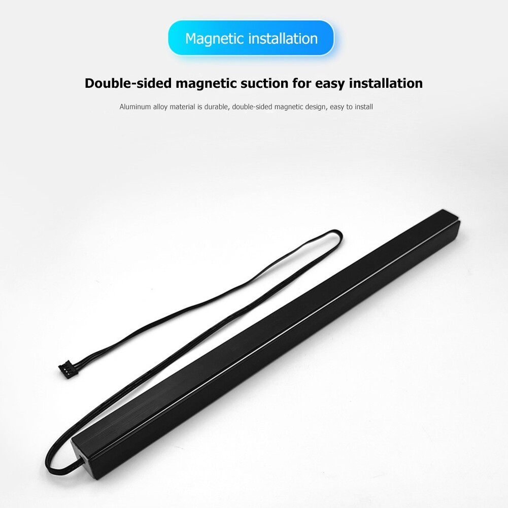 Coolmoon 5V/3Pin Small 4Pin AR30 RGB LED Strip Double-sided Magnetic
