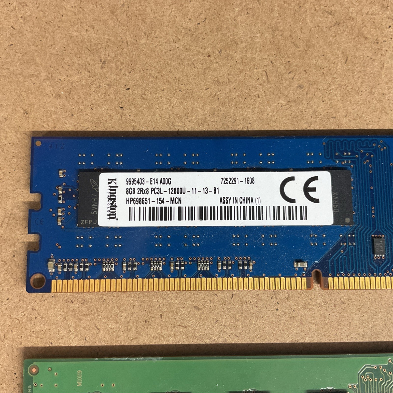 Samsung M378B1G73DB0-CK0 Kingston HP698651-154-MCN Memory RAM 8GB Rx8 12800U