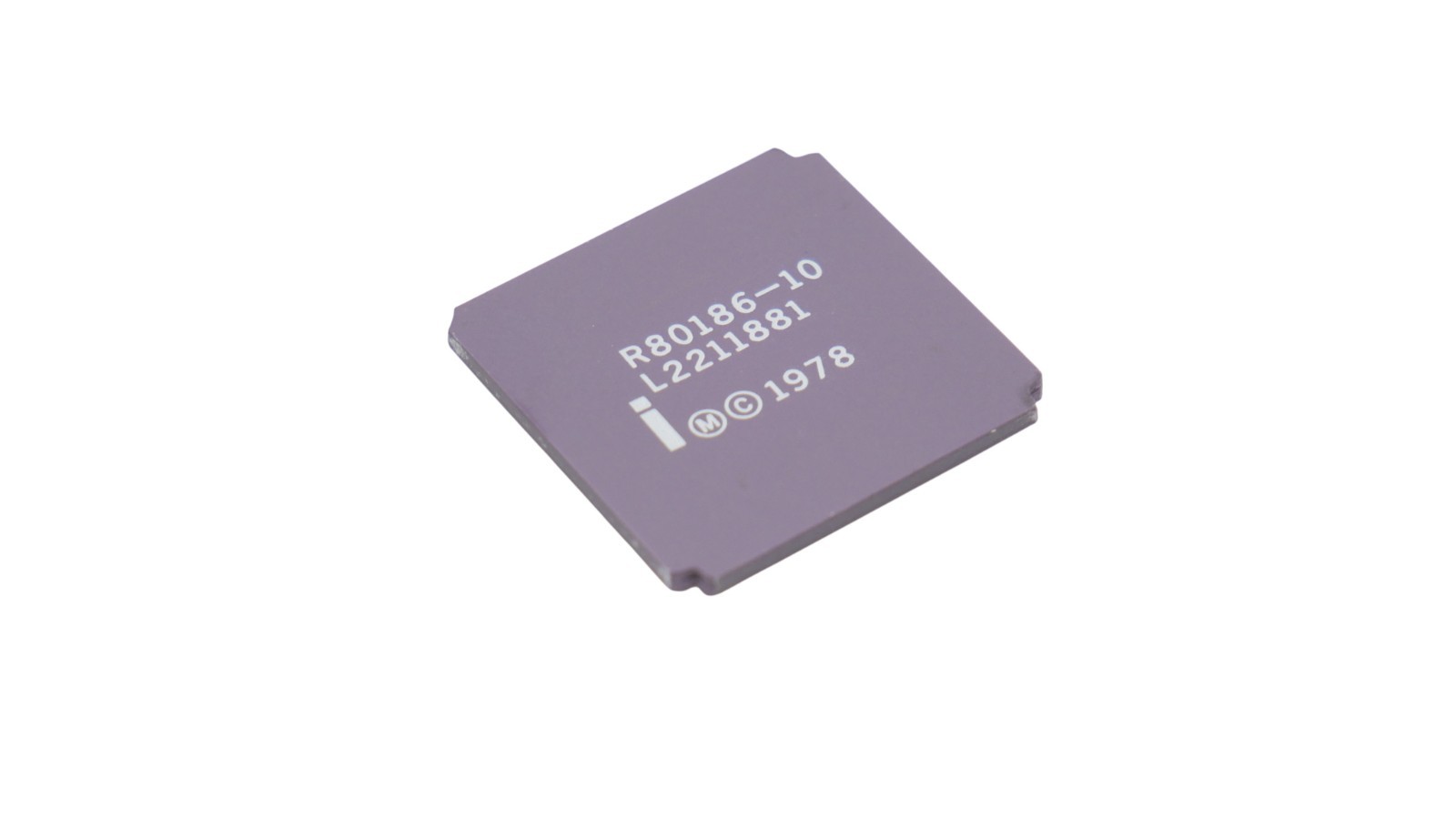 Intel R80186-10 Gold Ceramic LCC Processor 10 MHz X86 Family Retro
