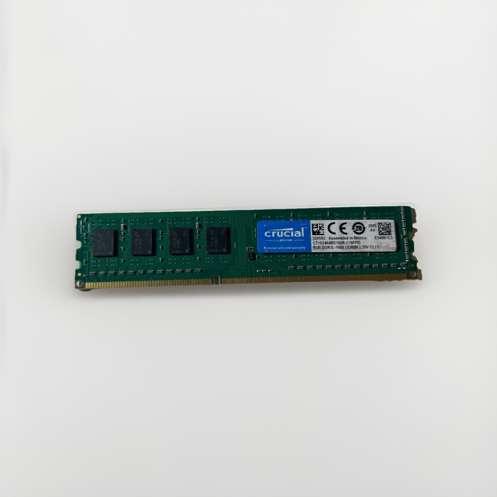 🔥Crucial 8GB DDR3-1600 PC3-12800 Desktop RAM UDIMM CT102464BD160B CL11
