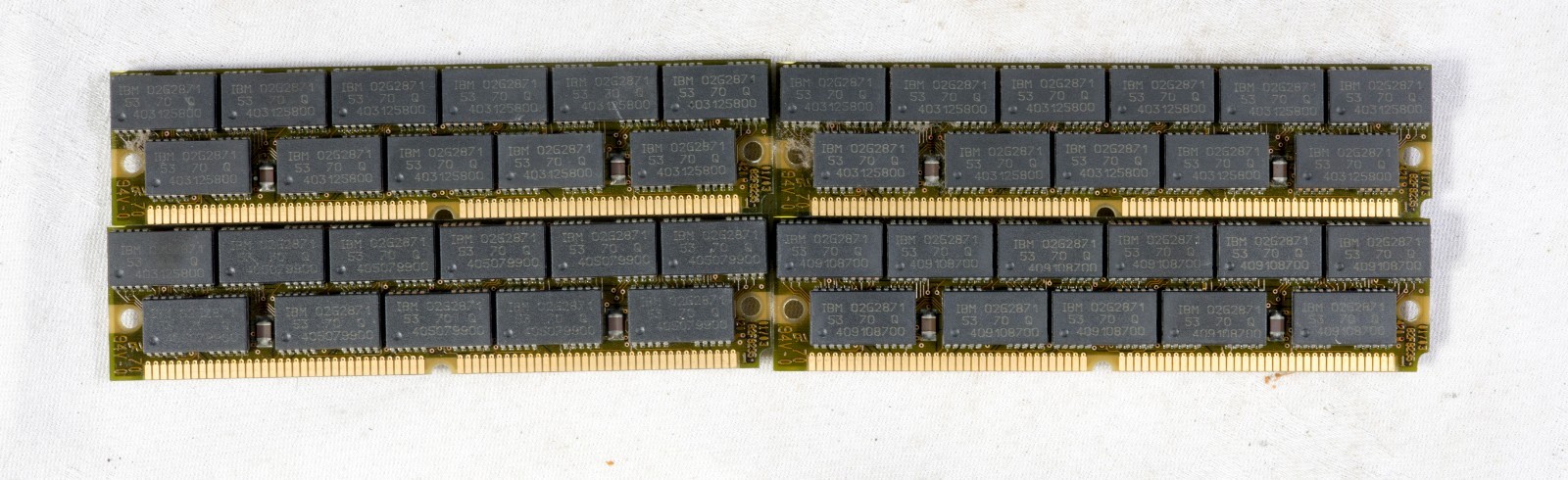 Vintage IBM 8MB ECC Parity 72 pin SIMMs for IBM RS/6000