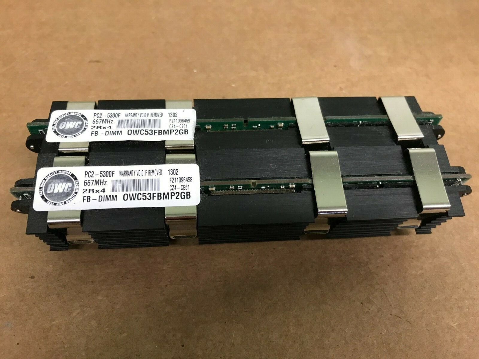 4GB 2X2GB APPLE MAC PRO 2008 3,1 800MHz FULLY BUFFERED MEMORY RAM