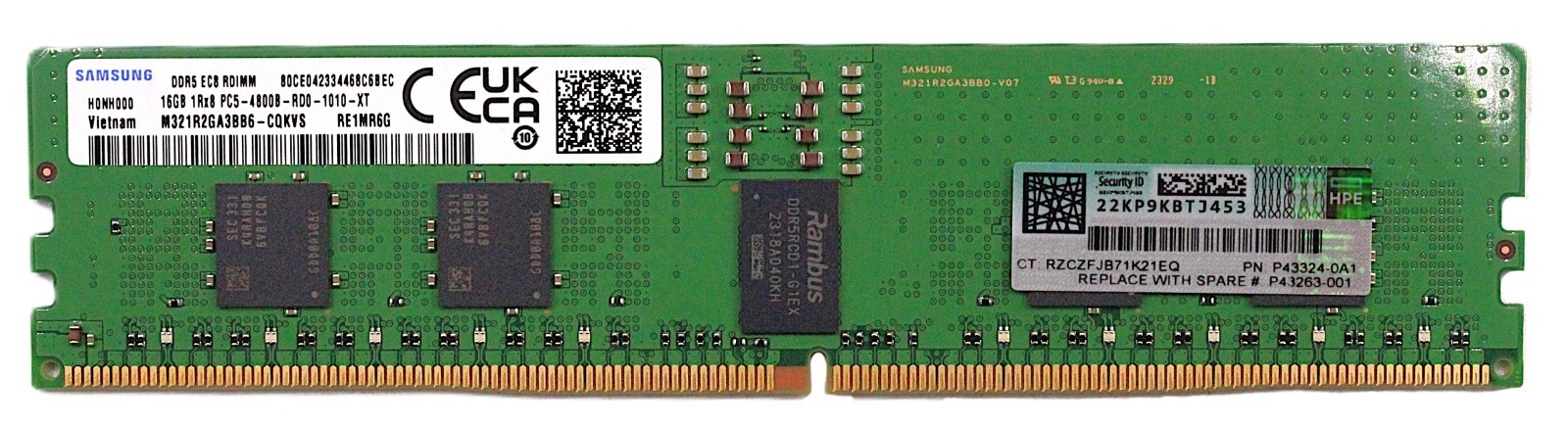 Samsung 16GB DDR5 4800B M321R2GA3BB6-CQKVS 16GB Server RAM