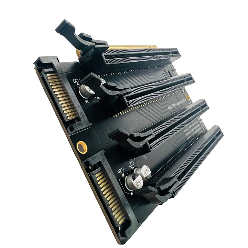 PCIe3.0x16 one to four split gen3 expansion X4X4X4X4 transfer 1 to 4 slots P3A