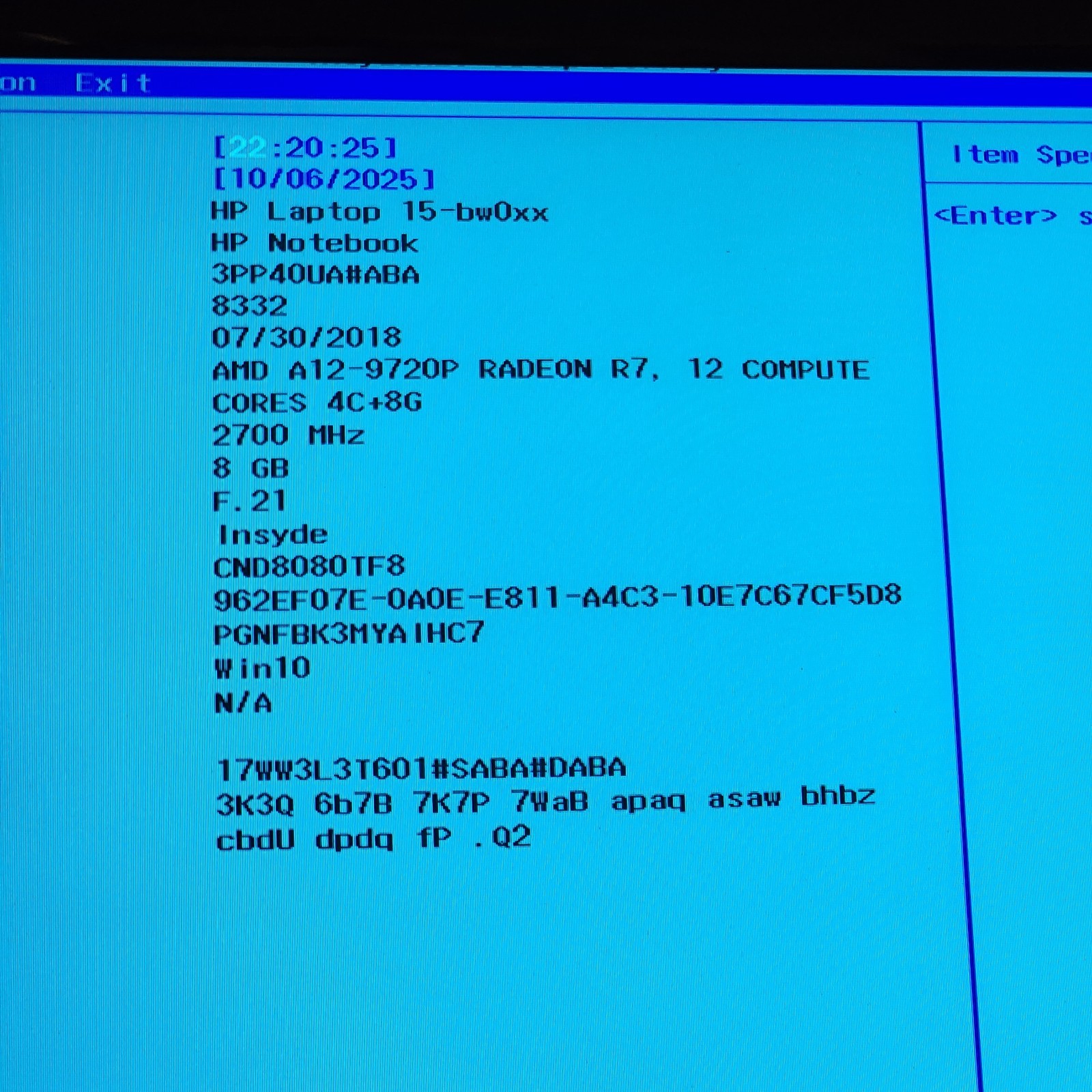 LA-E831P Laptop Motherboard AMD A12-9720P 2.7GHz for HP 15-BW016CY