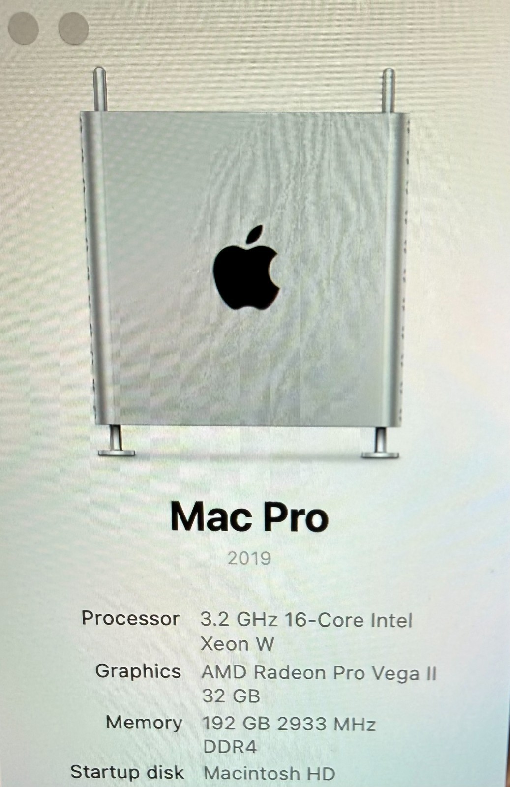Intel Xeon W-3245 16 Core – 3.2 GHz 22M Cache Processor – OEM Mac Pro 2019