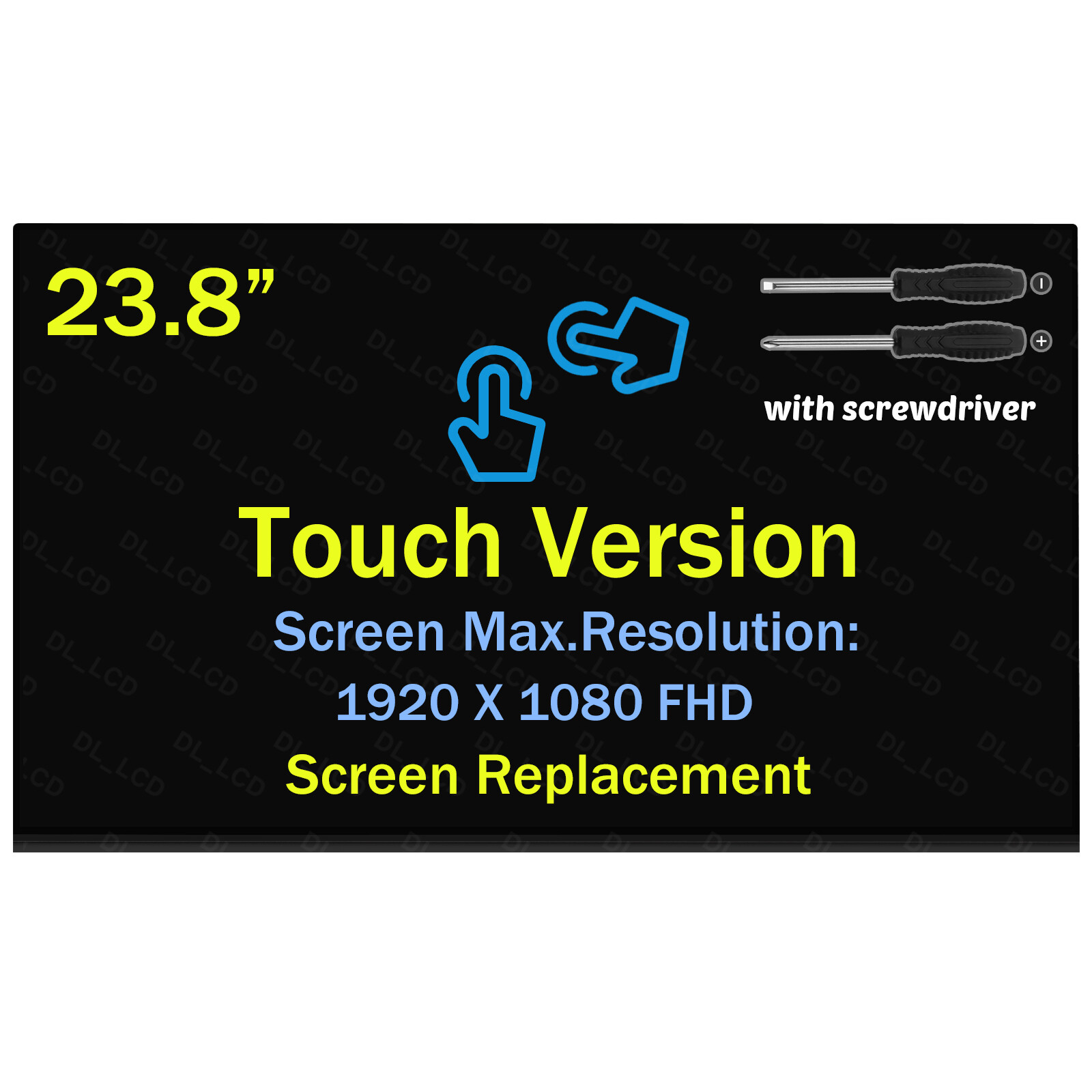 23.8″ for HP 24-CB1124 LCD Touch All-in-One Screen Display Panel FHD 1920×1080