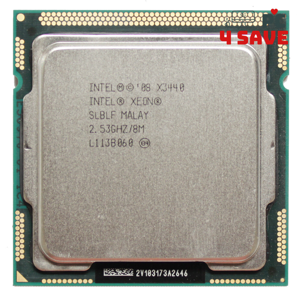 Intel Xeon X3440 SLBLF 2.53GHz 8MB Quad Core LGA 1156 Server Processor CPU 95W