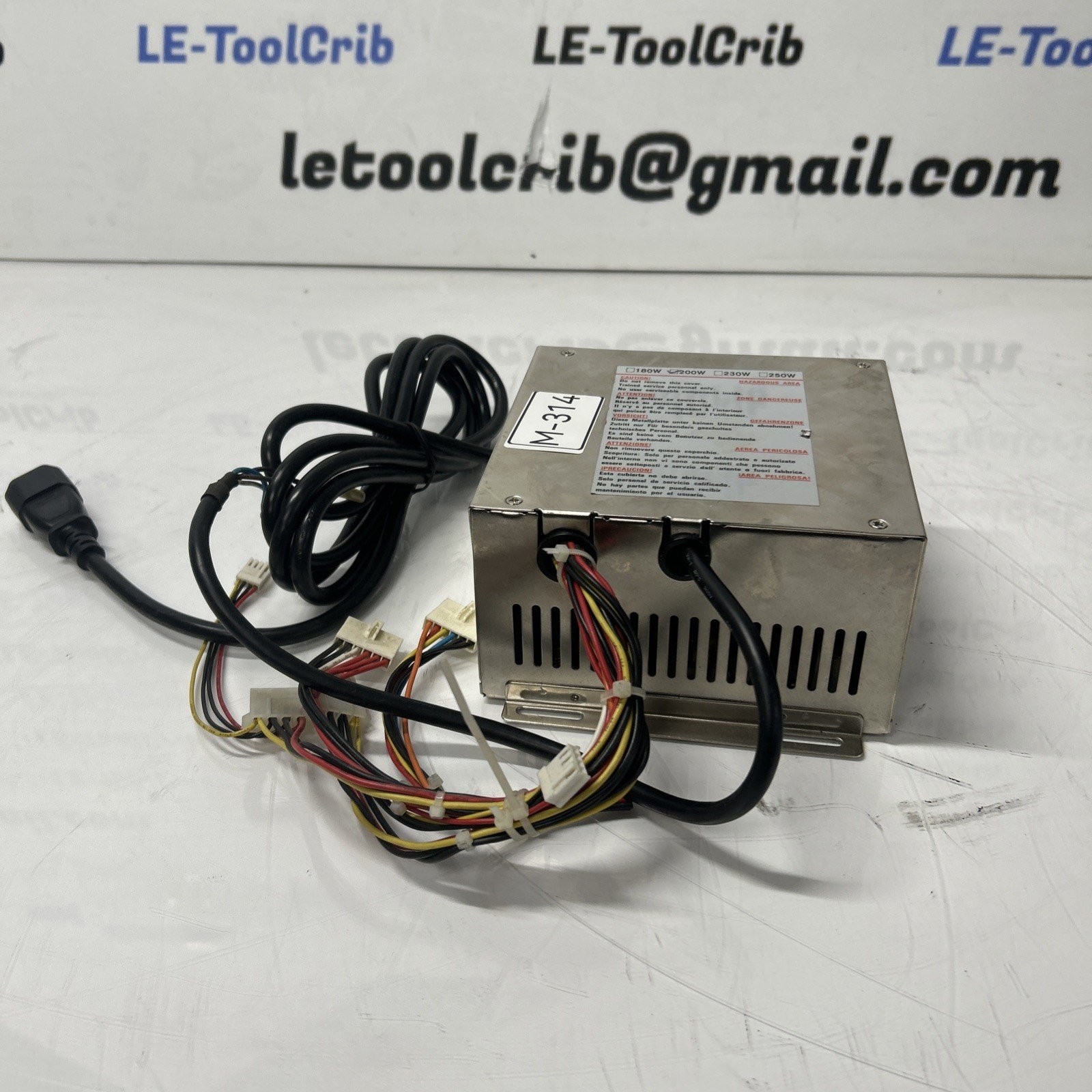 metal-cased power supply unit 200W M-314
