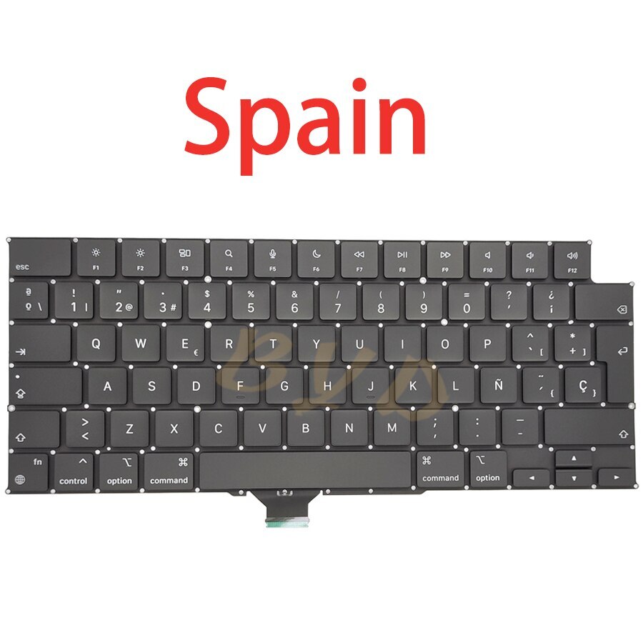 New Spain Layout Replacement Keyboard For Macbook Pro 14″16″ A2442 A2485 2021
